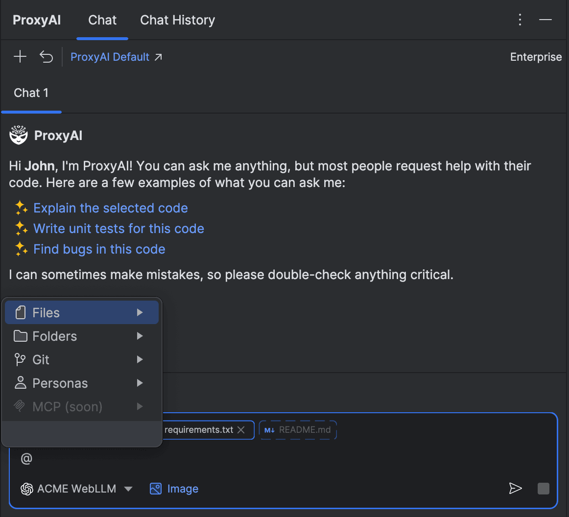 ProxyAI Custom Extension
